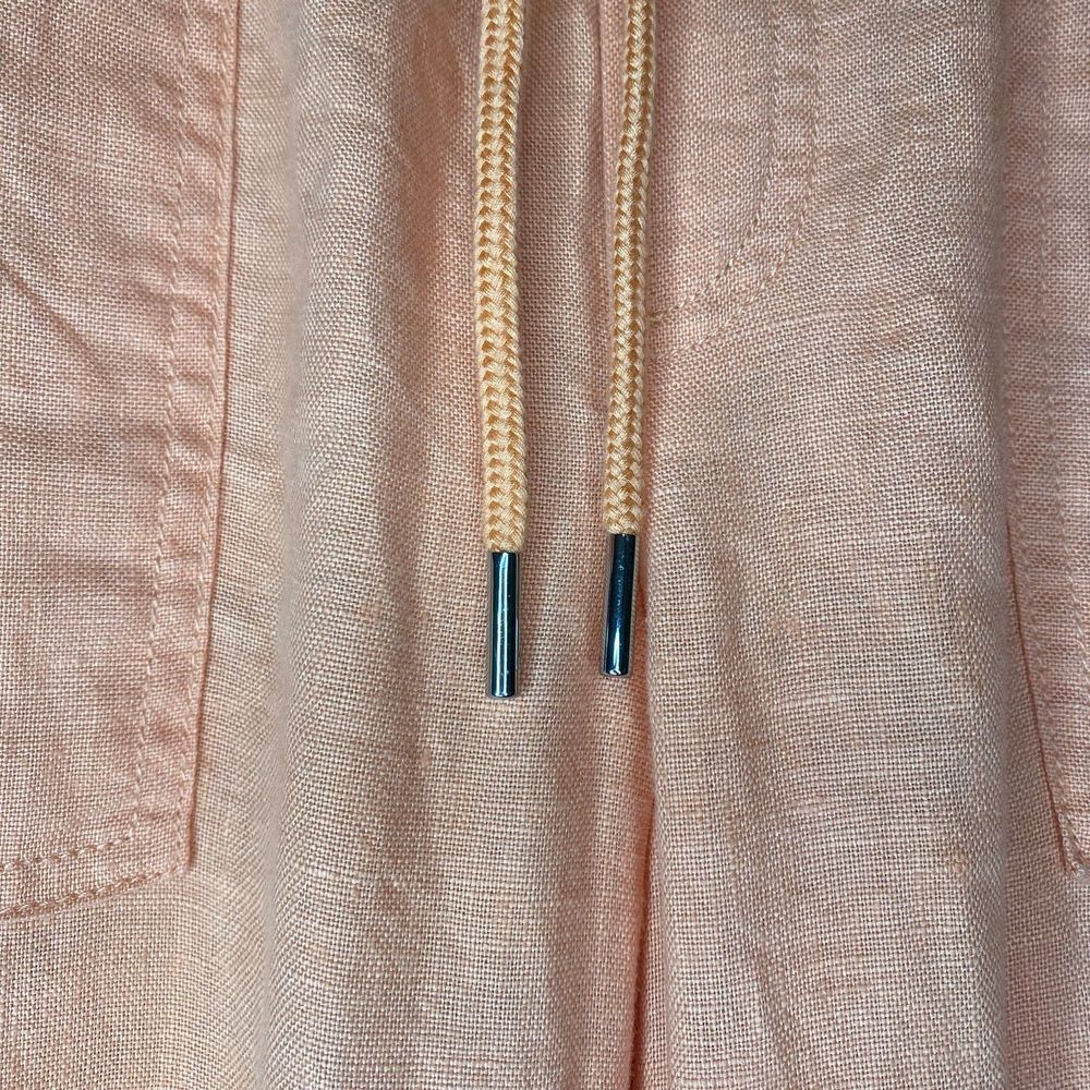 ATHLETA woman's size 10 Cabo linen peach drawstring jogger lightweight pants - Picture 7 of 13